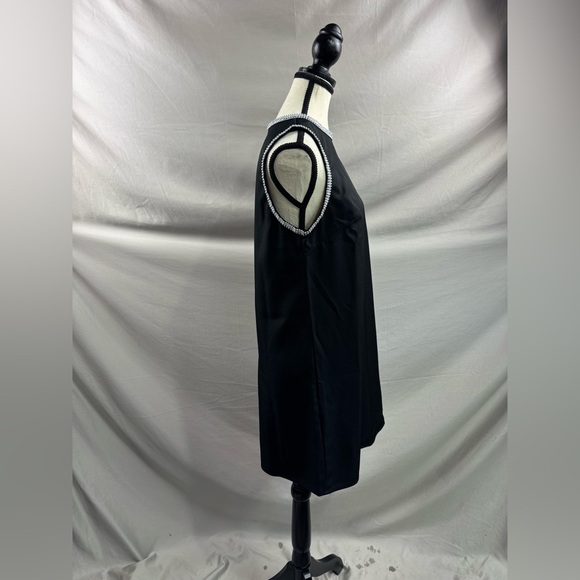 Rhinestone Embellishment Mini Dress Black - Picture 9 of 10